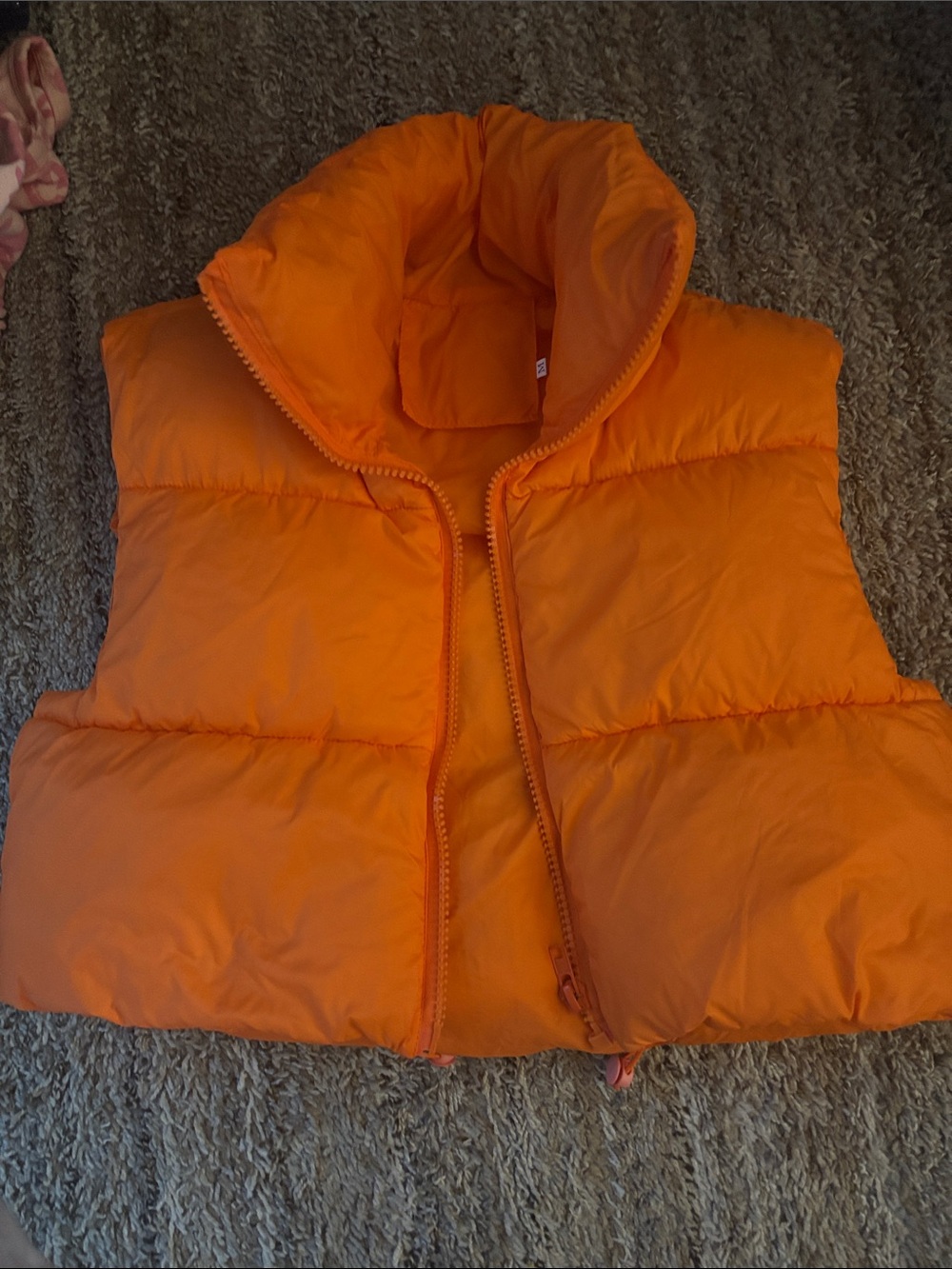 Kids Puffer Vest - Orange